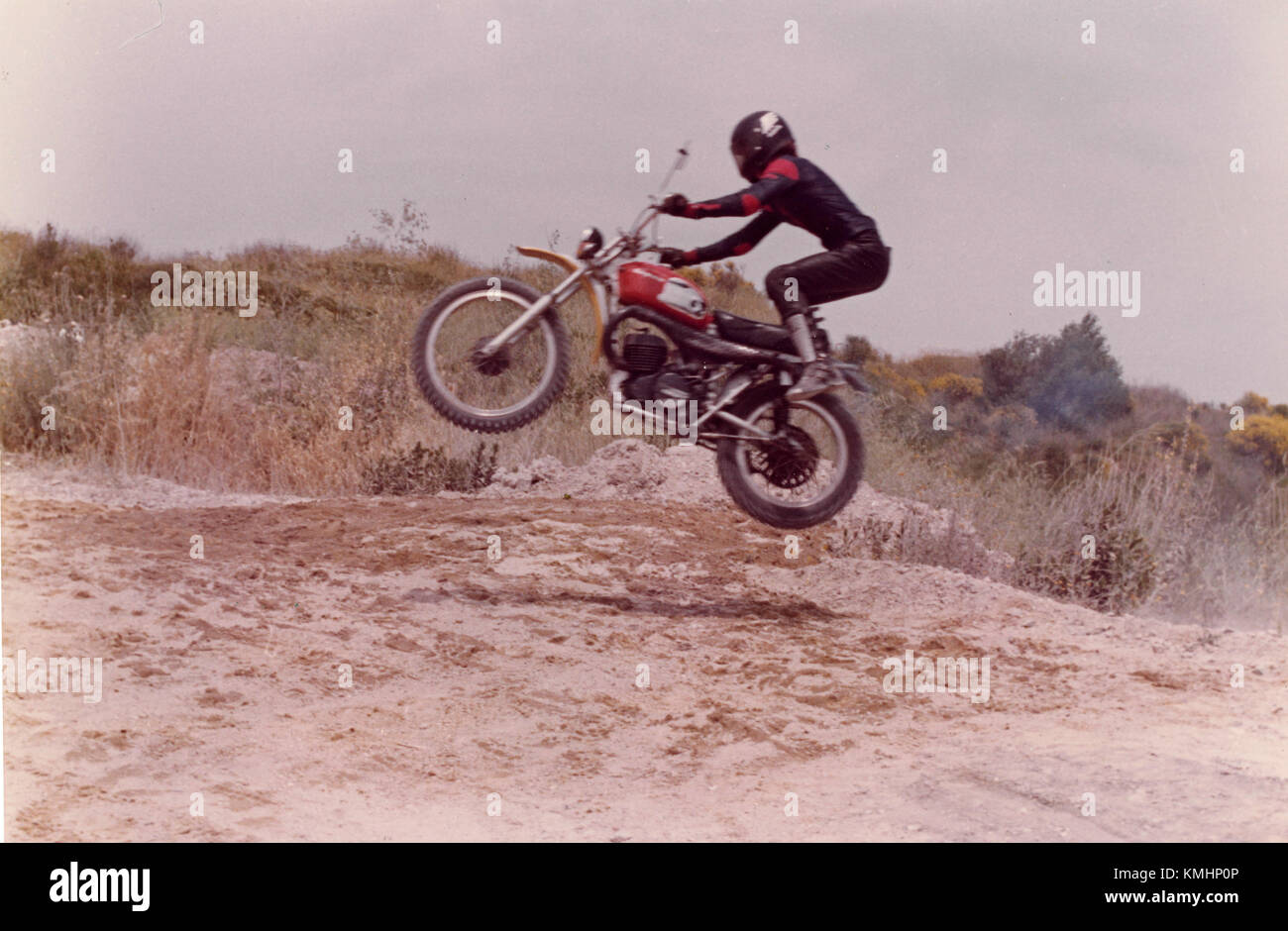 Scena da film non identificato: salto in moto Foto Stock