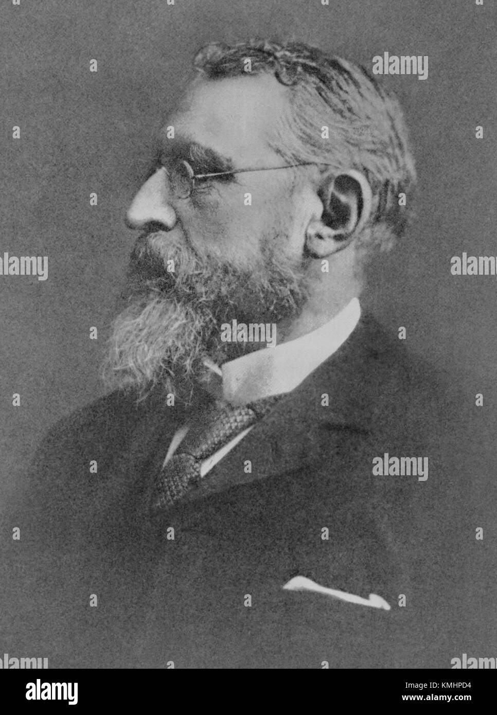 Un ritratto ritoccato di William o'Brien, un nazionalista e politico irlandese, noto per il suo lavoro nel Partito parlamentare irlandese tra la fine del XIX e l'inizio del XX secolo. Foto Stock