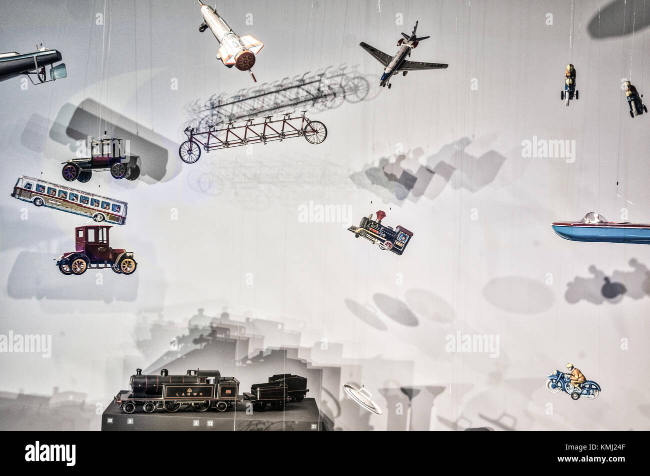 Sessione plenaria a Strasburgo dal mercatino di Natale-Marché de Noël à Strasbourg Foto Stock