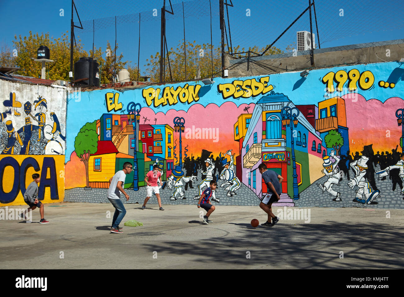 I calciatori, la Boca, buenos aires, Argentina, Sud America Foto Stock