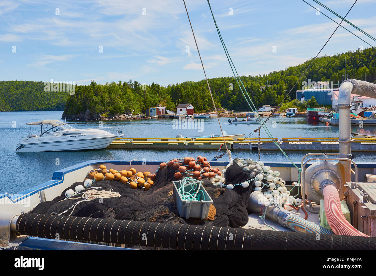 La pesca a strascico, Robert braccio, Terranova, Canada Foto Stock