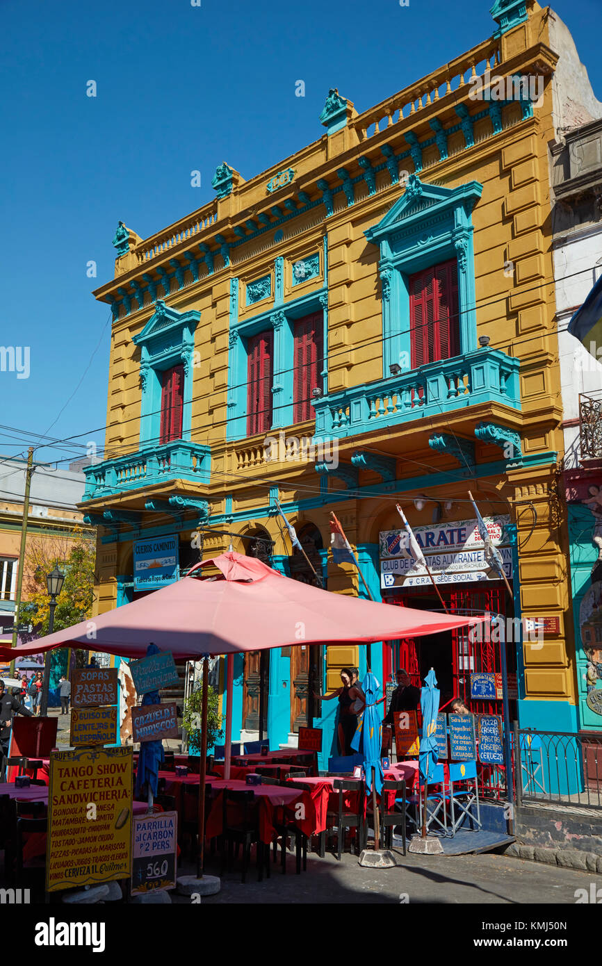 Gli edifici colorati, La Boca, Buenos Aires, Argentina, Sud America Foto Stock