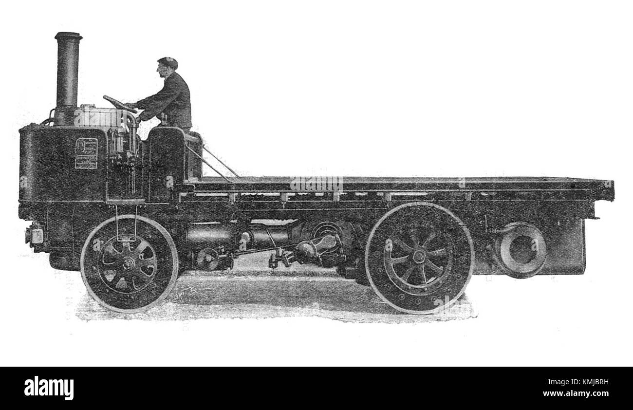 Il carro a vapore Alley & McLellan, dal 1911, è stato utilizzato nell'Army Service Corps Training come parte delle operazioni di trasporto meccanico all'inizio del XX secolo. Foto Stock