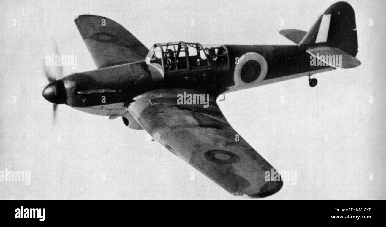 Il Miles Master era un aereo da addestramento britannico utilizzato durante la seconda guerra mondiale, progettato sia per l'addestramento di base che avanzato per la Royal Air Force. Foto Stock