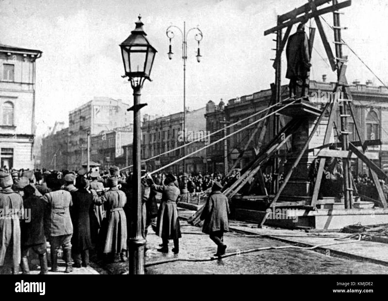 Il monumento a Stolypin a Kiev commemora Pyotr Stolypin, un importante statista russo, noto per le sue riforme e le politiche controverse durante l'inizio del XX secolo. Foto Stock
