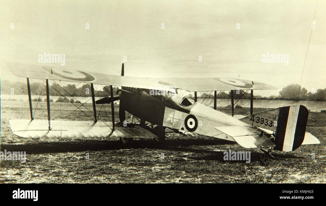 Il Martinsyde F1 era un biplano britannico utilizzato durante la prima guerra mondiale noto per il suo ruolo nella ricognizione e nel combattimento, era un aereo chiave nel Royal Flying Corps britannico. Foto Stock