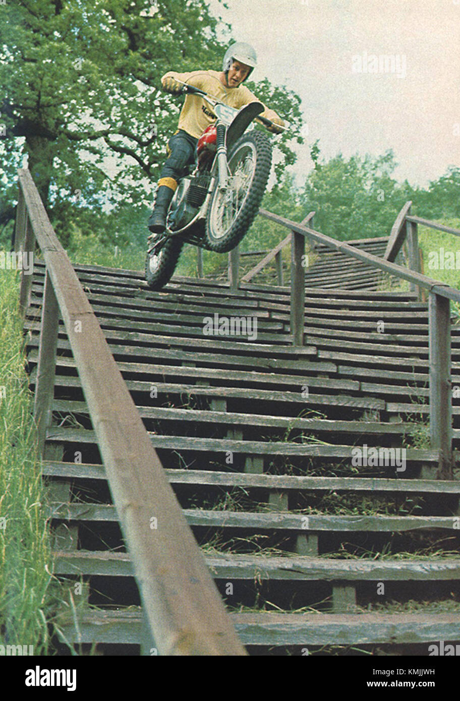 Torsten Hallman è un famoso pilota svedese di motocross e pioniere nello sport durante gli anni '1960 e '1970 È considerato una delle figure chiave nello sviluppo del motocross in Svezia e a livello internazionale. Foto Stock