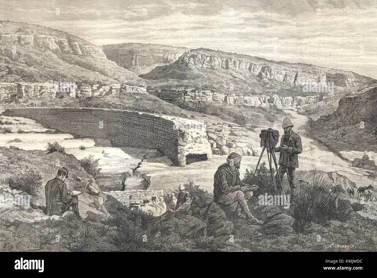 Barrage de Kasserine è una diga in Tunisia, nota per il suo ruolo nella gestione regionale delle acque e per la sua posizione strategica nella zona di Kasserine. Foto Stock