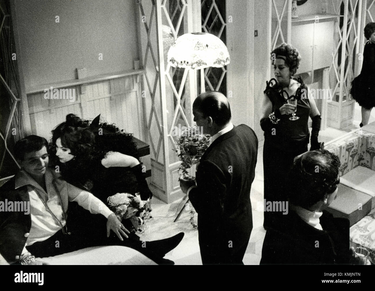 Filmato ancora dalle riprese di Giulietta degli spiriti, Italia 1965 Foto Stock