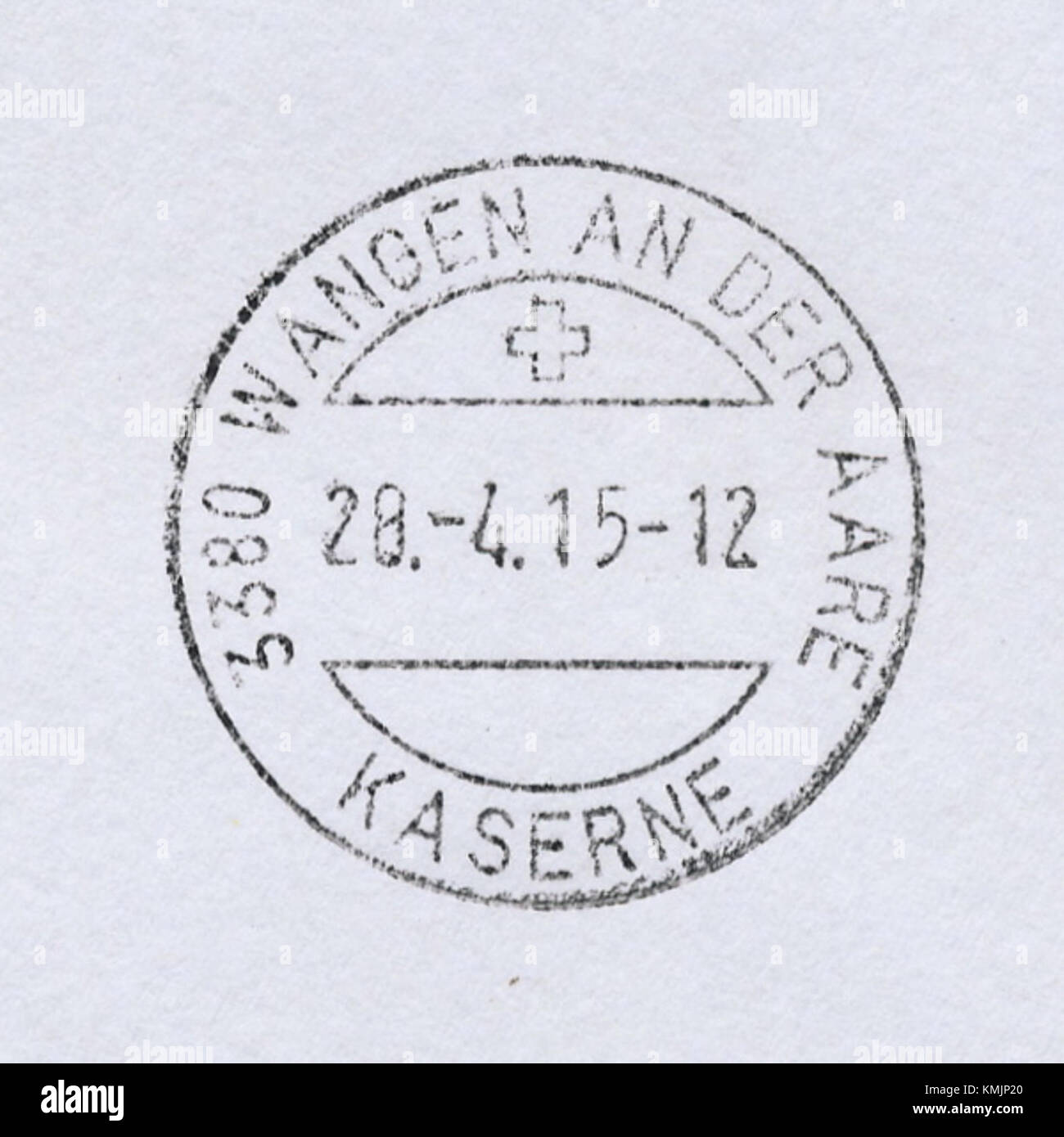 La caserma militare di Wangen an der Aare, in Svizzera, funge da importante sito per le operazioni militari e l'addestramento. Foto Stock