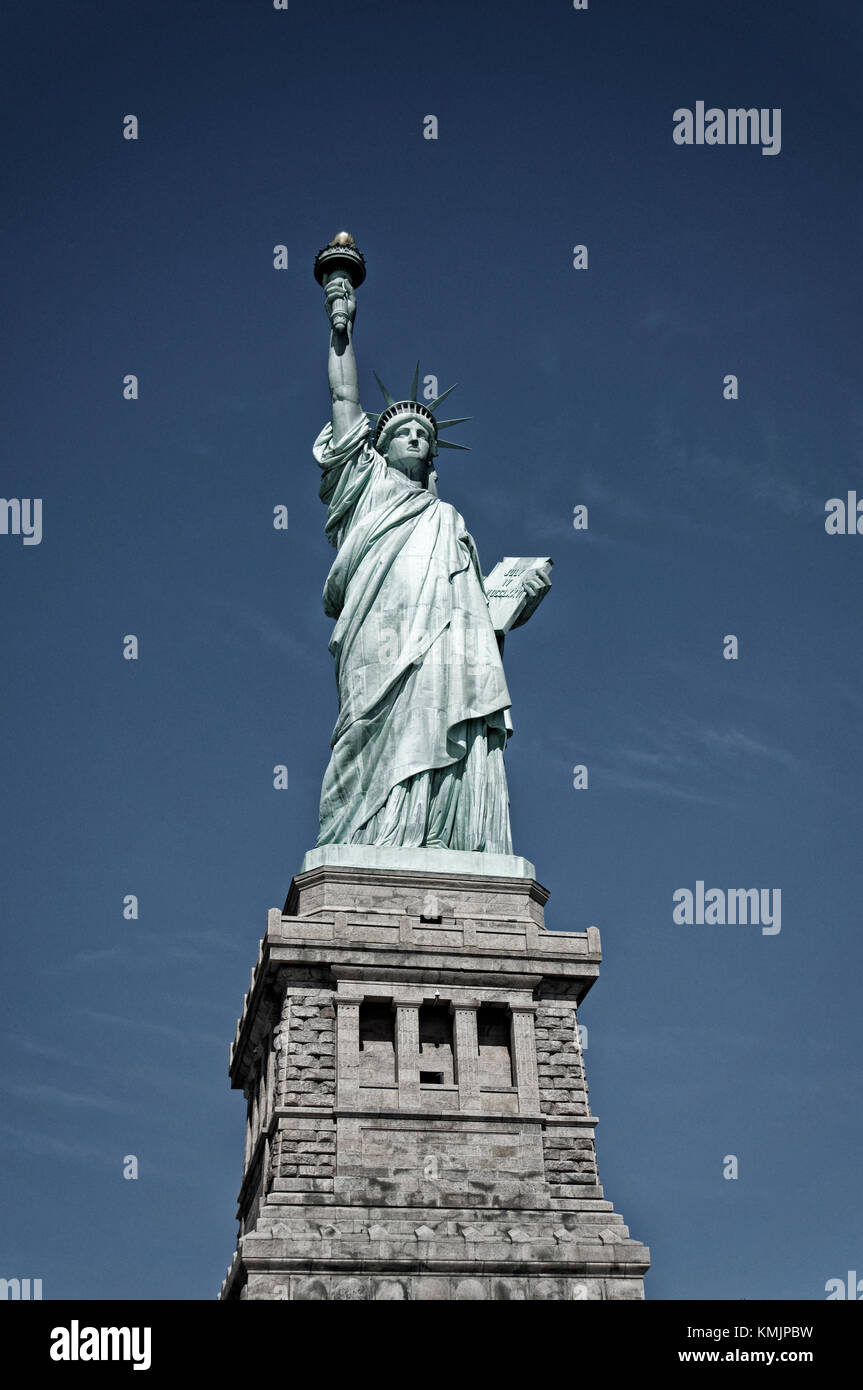 Statua della Libertà, Staten Island, New York City, Stati Uniti d'America Foto Stock