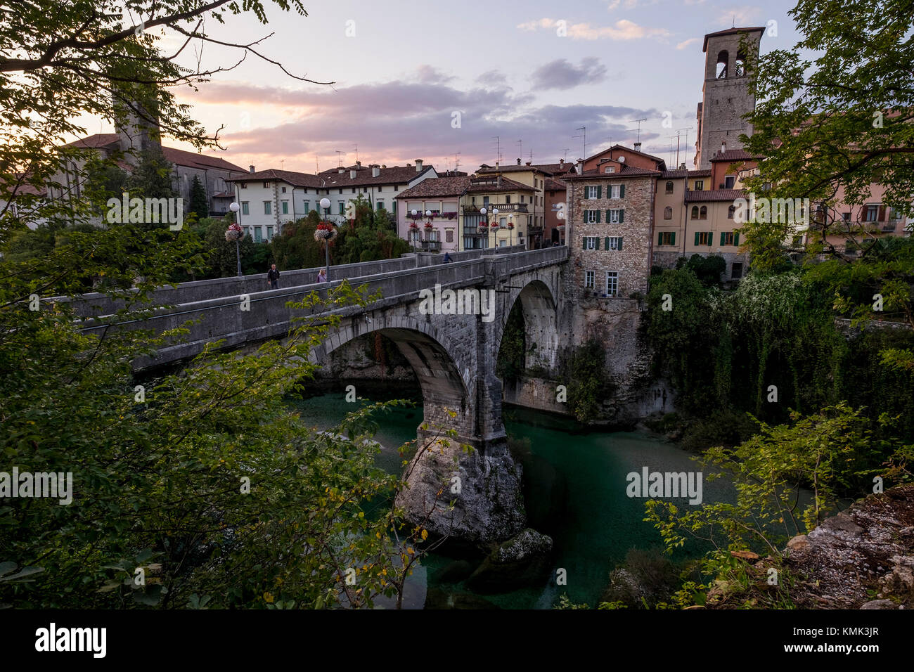 Una vista del villaggio di Cividale del Friuli, Friuli Venezia Giulia, Italia. I borghi più belli d'Italia. Foto Stock