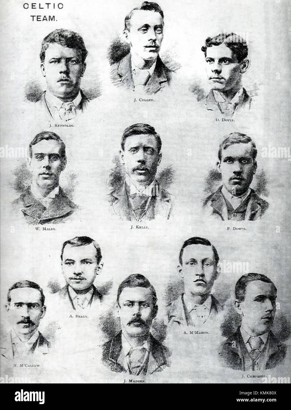Il Celtic FC, fondato nel 1892, è una società calcistica con sede a Glasgow, in Scozia. È uno dei club di maggior successo e storici del calcio scozzese, con numerosi titoli nazionali e internazionali. Foto Stock