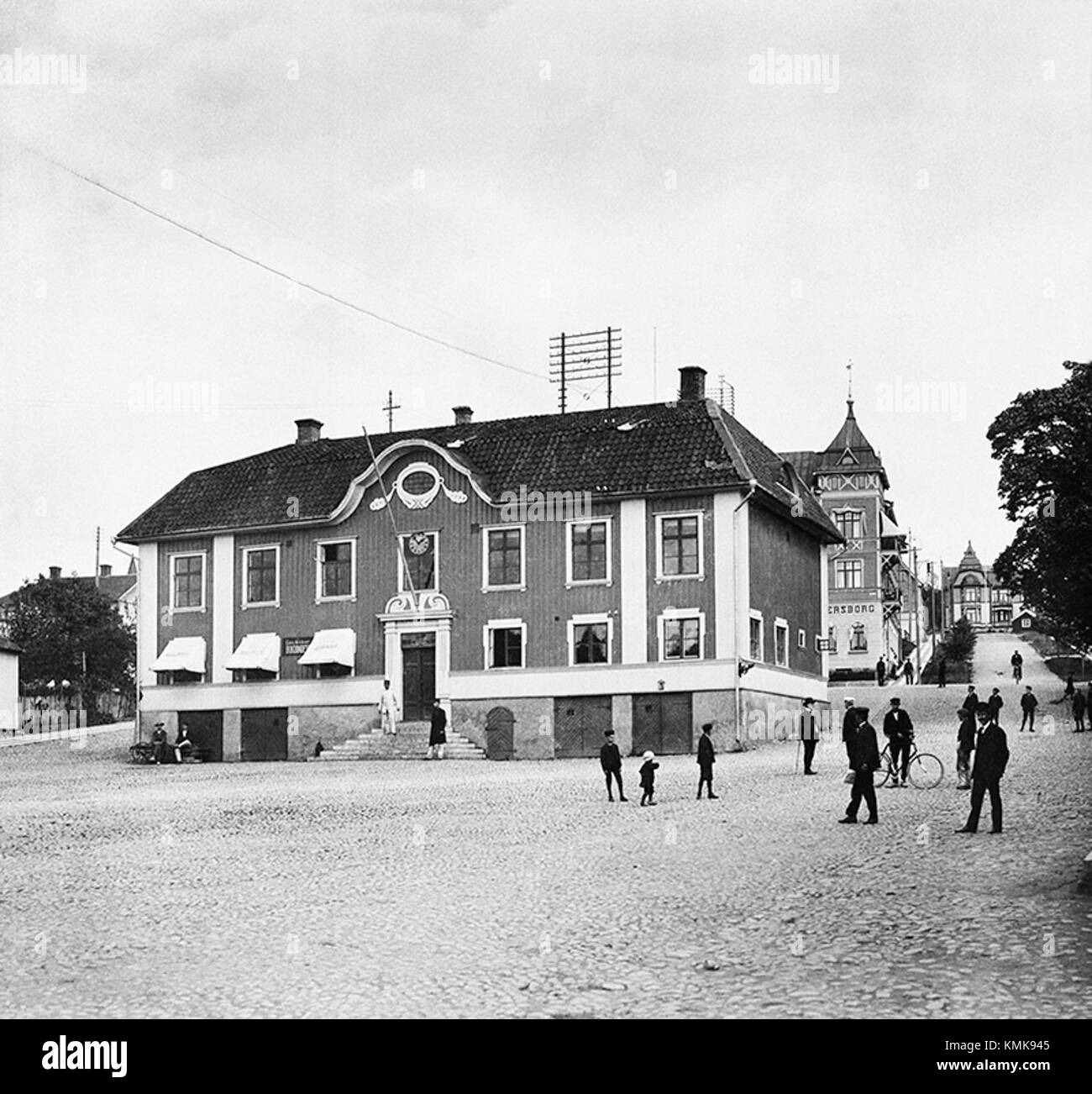 Ulricehamn è una località in Svezia, conosciuta per i suoi paesaggi pittoreschi e il suo significato storico. L'area è famosa per la sua natura panoramica, tra cui laghi e foreste, ed è un importante sito culturale nella contea di VÃ¤stra GÃ¶taland. Foto Stock