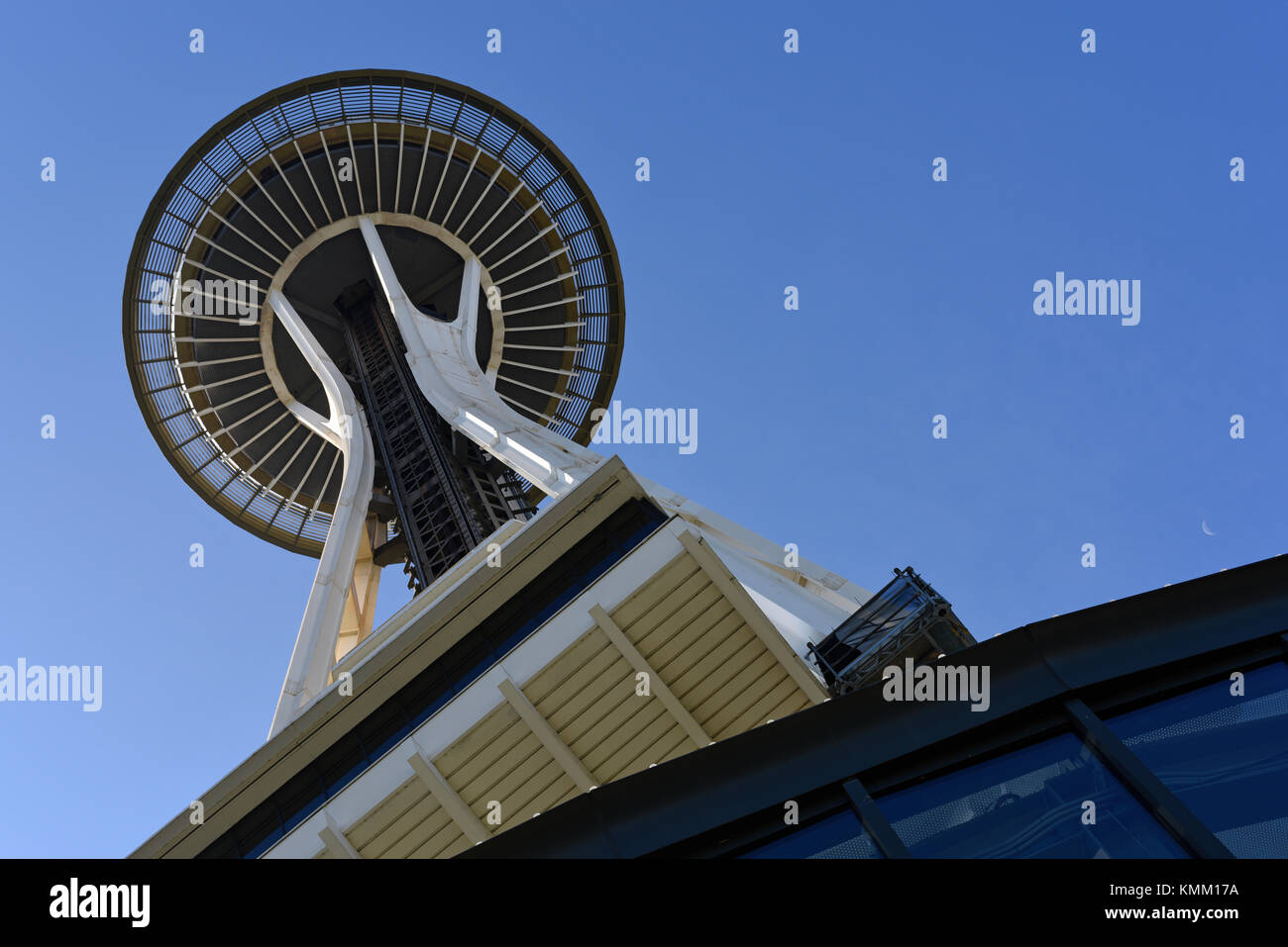 Il Seattle Space Needle torre di osservazione, nello Stato di Washington, USA Foto Stock