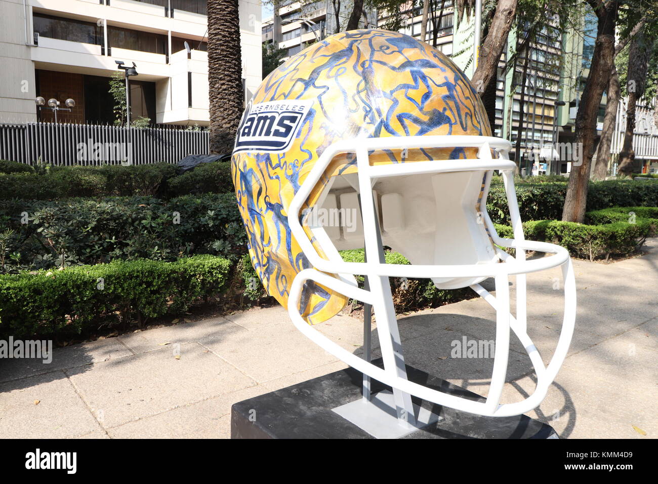 Rams casco decorazione Foto Stock