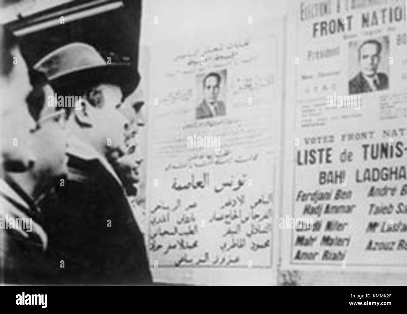 Campagna elettorale - Assemblea nazionale - Tunisia - 1956 Foto Stock