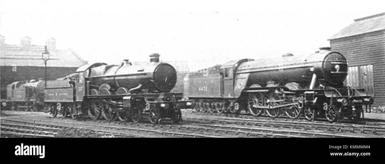 Il cambio di locomotive del 1925 a Pendennis Castle ha coinvolto un momento chiave nella storia del trasporto ferroviario, con la locomotiva Flying Fox. È registrato in CJ Allenâ€™S 1928 Work˜€ â Steel Highwayâ€™ che documenta la storia significativa del trasporto ferroviario. Foto Stock