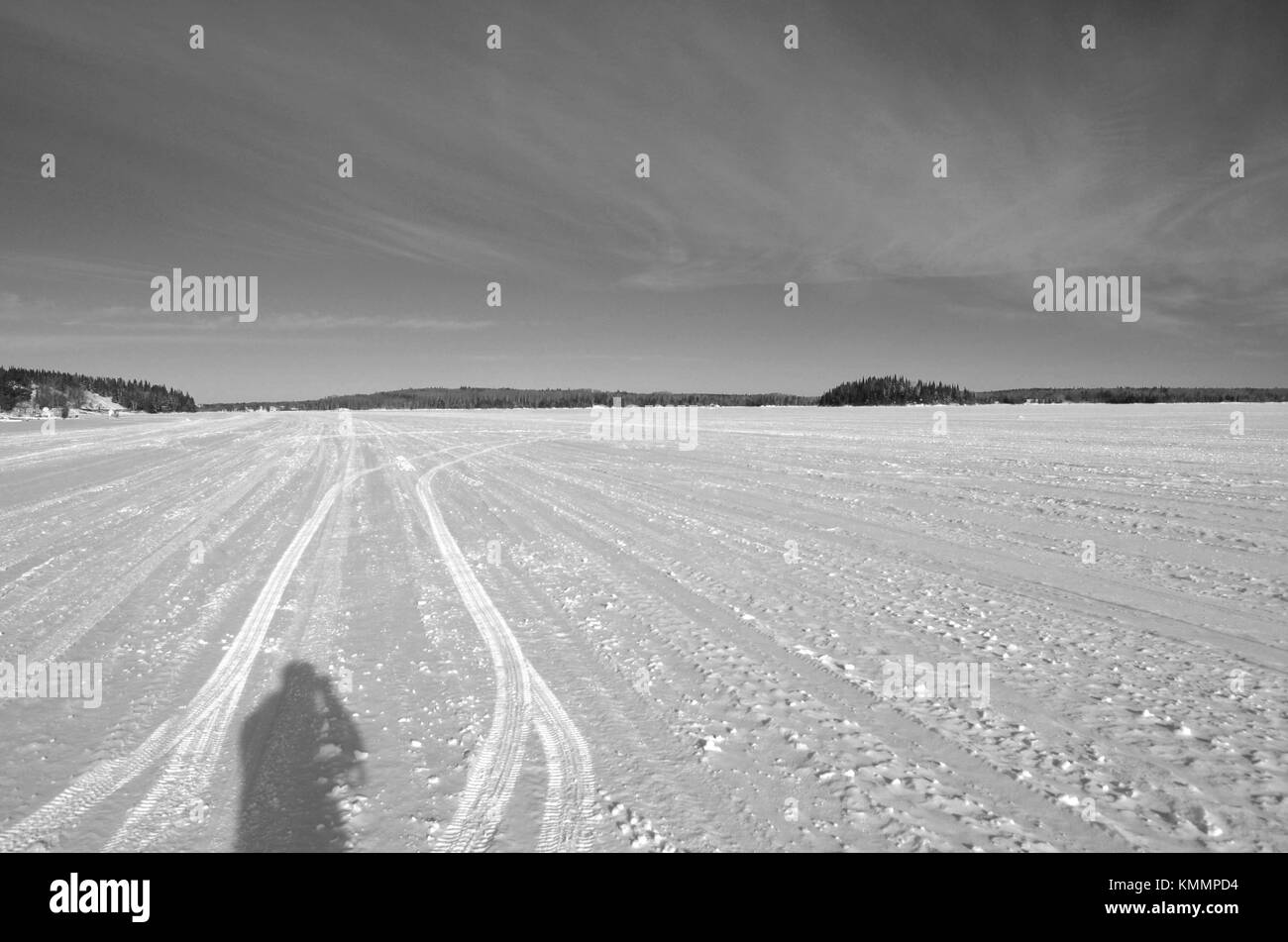 Congelati b&W Foto Stock