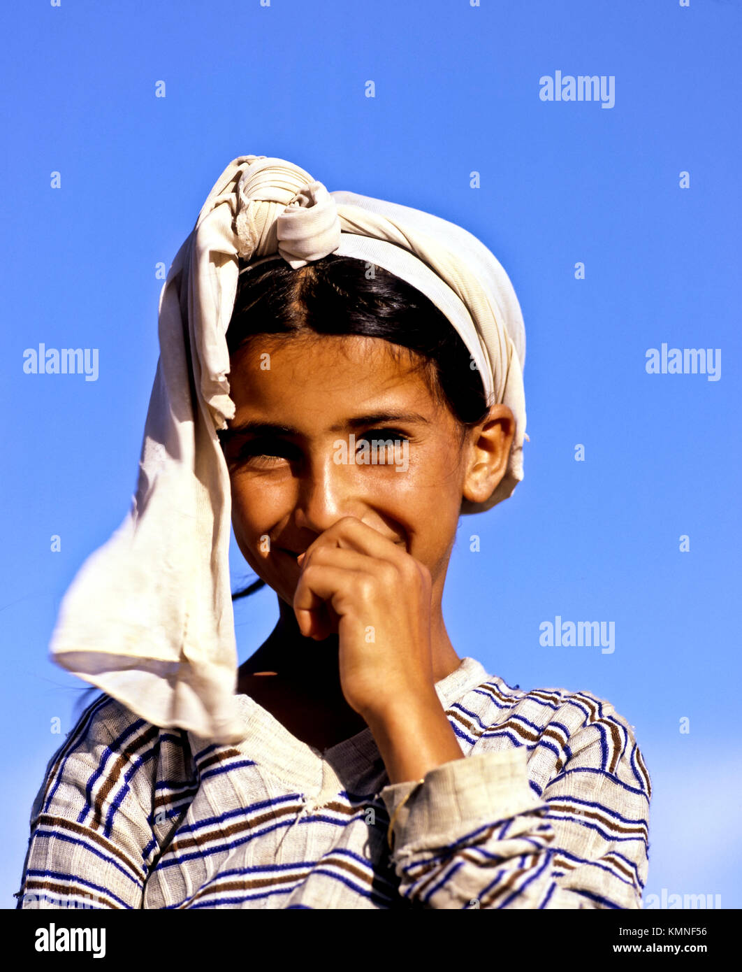 8790. Ragazza giovane, Medio Atlante, Marocco Foto Stock