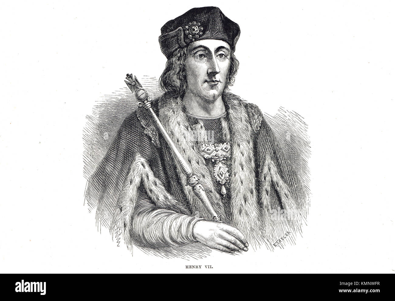 Il re Enrico VII d'Inghilterra, 1457-1509, regnò 1485-1509 Foto Stock