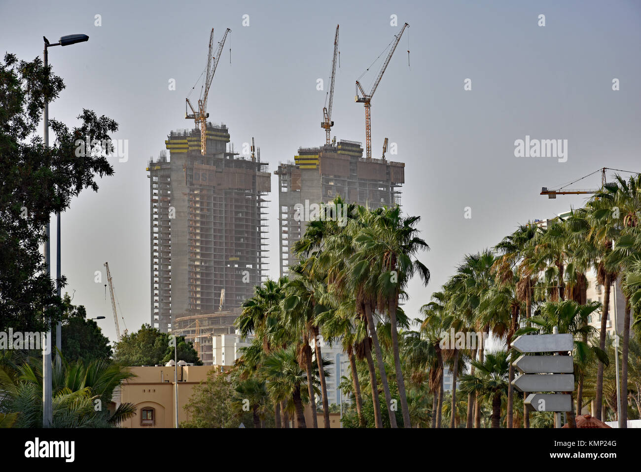 La città di Gedda edifici della città di Jeddah, Regno di Arabia Saudita. Foto Stock
