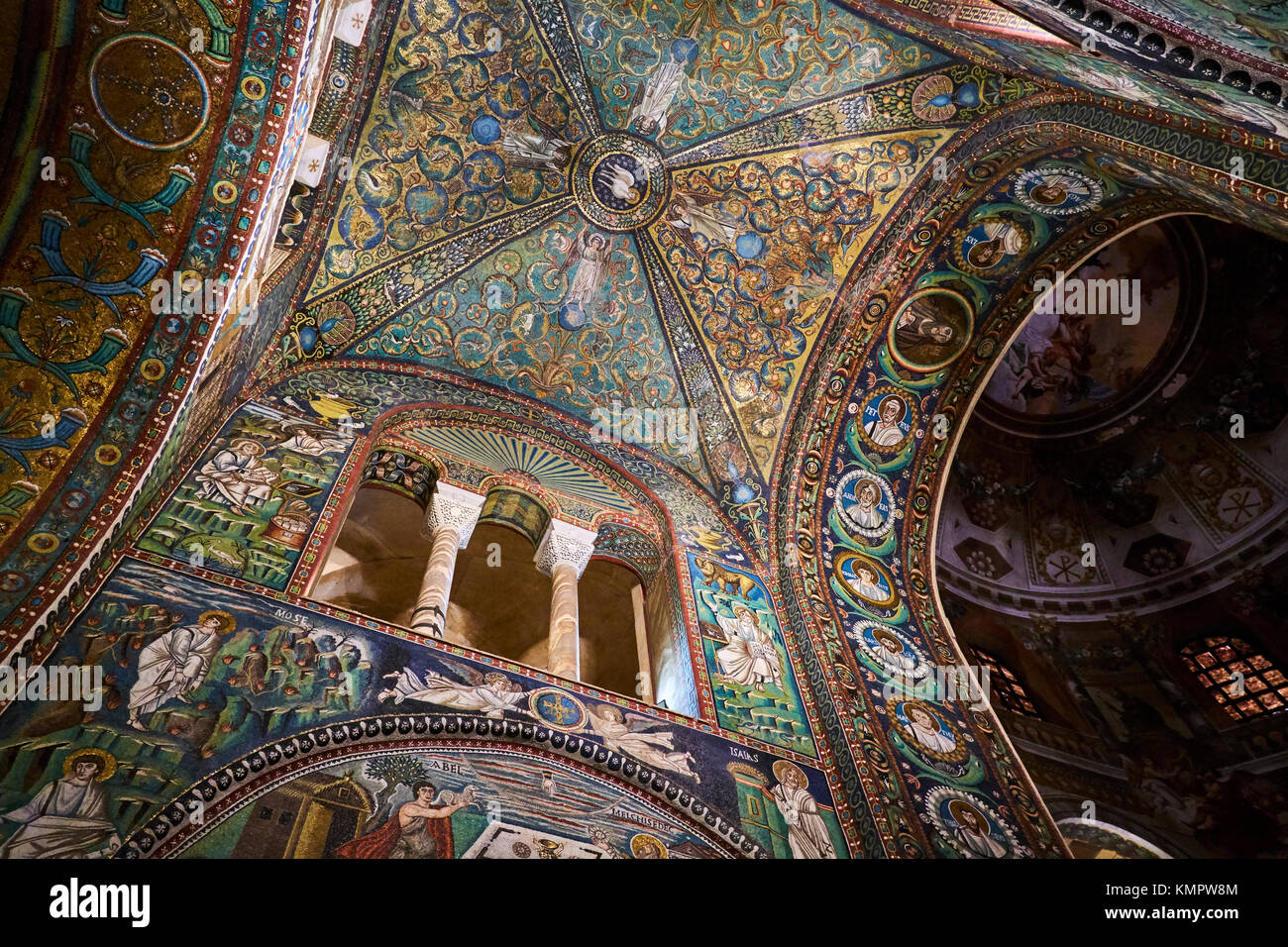 Italia, Emilia Romagna, Ravenna, San Vitale Basilica di San Vitale), patrimonio mondiale dell UNESCO Foto Stock