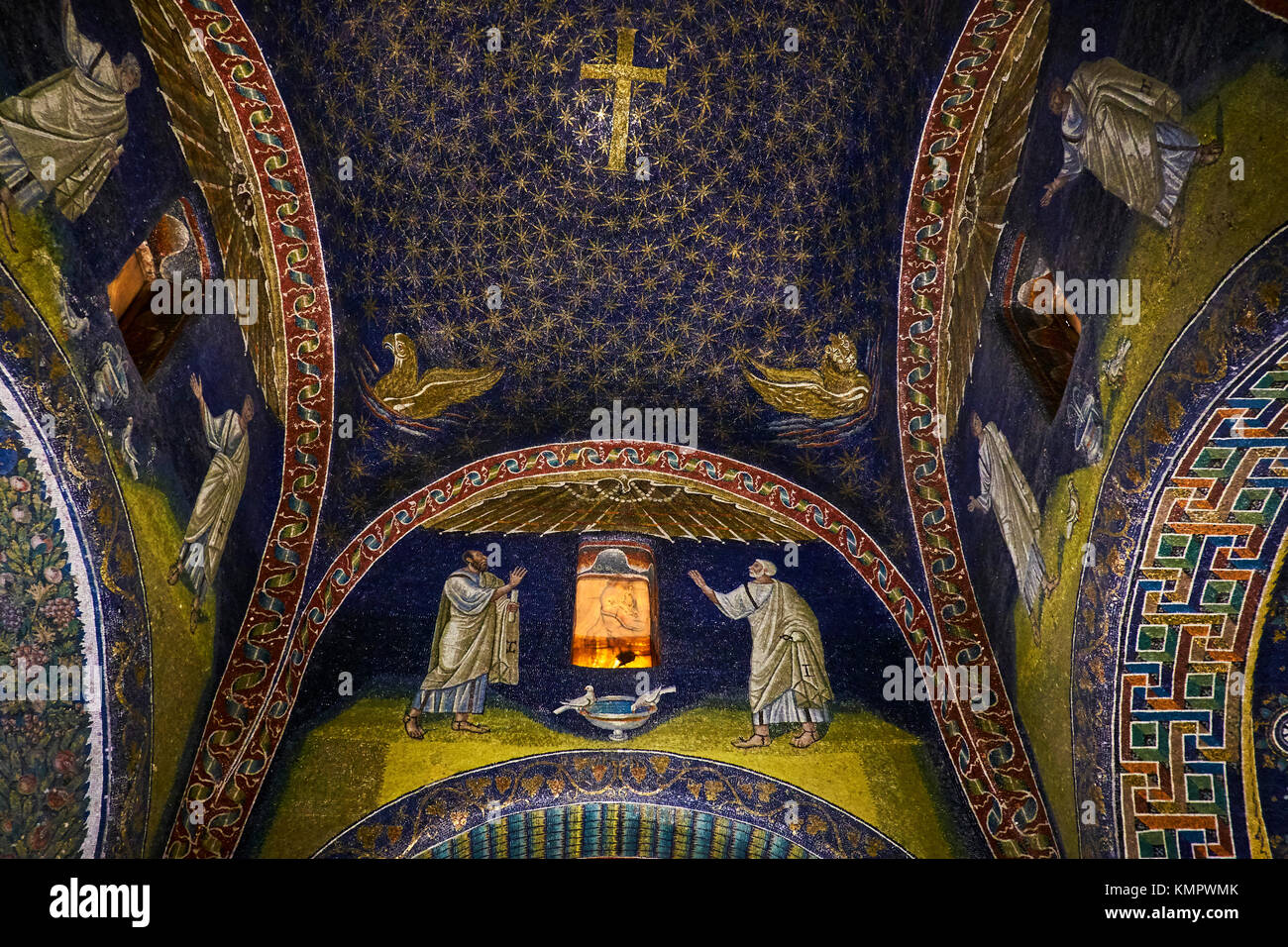 Italia, Emilia Romagna, Ravenna, Galla Placidia Mausoleo, patrimonio mondiale dell UNESCO Foto Stock