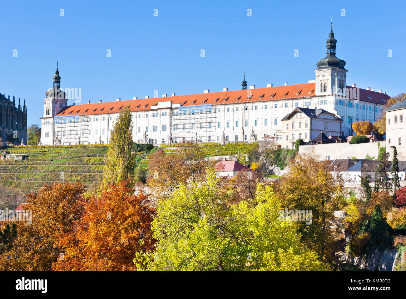 Barokní Jezuitská kolej (1667, Domenico Orsi), Kutná Hora (UNESCO), Středočeský kraj, Česká republika / barocco collegio gesuita, Boemia centrale, Kutna Foto Stock