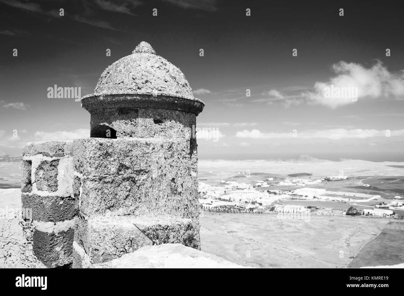 Castello di Santa Barbara, sede del Museo de la pirateria (pirata museo), Tequise, Lanzarote, Isole Canarie, Spagna Foto Stock