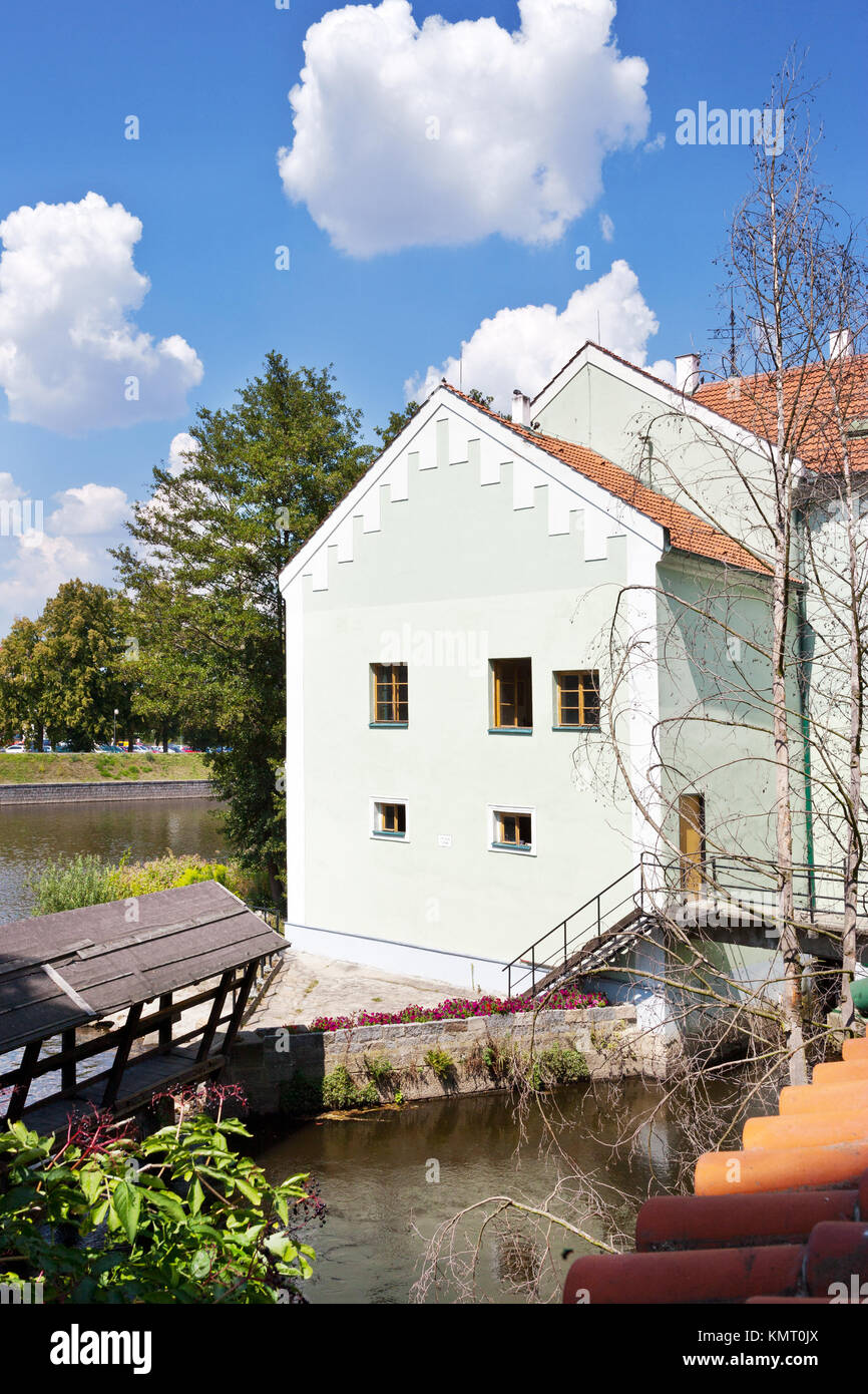 Elektrárna un museo F. Krizika, Písek, Česká republika / powerstation elettrico e il museo della città, Pisek, Repubblica Ceca Foto Stock