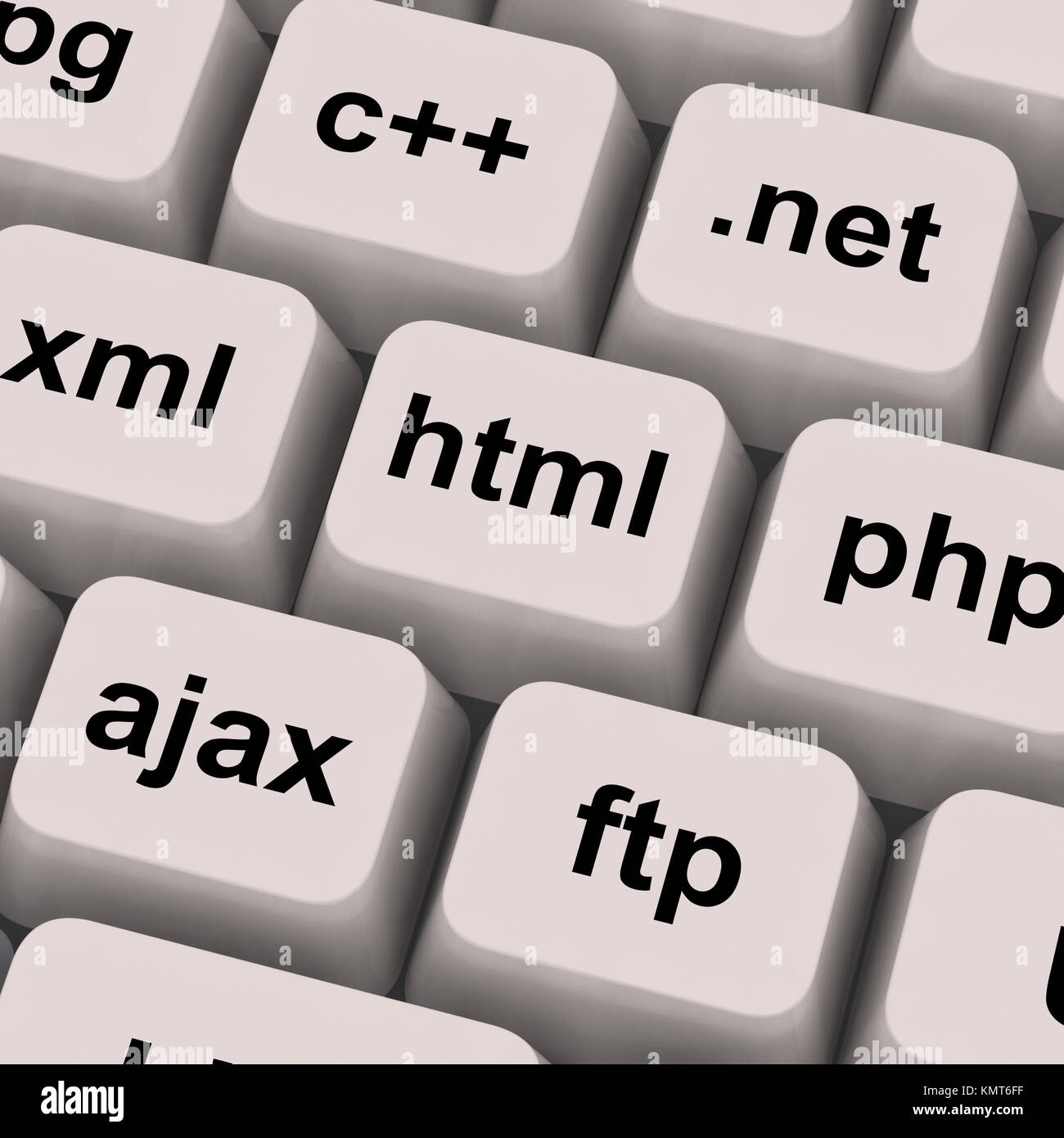 Linguaggi di programmazione di computer e i protocolli di comunicazione i tasti Foto Stock