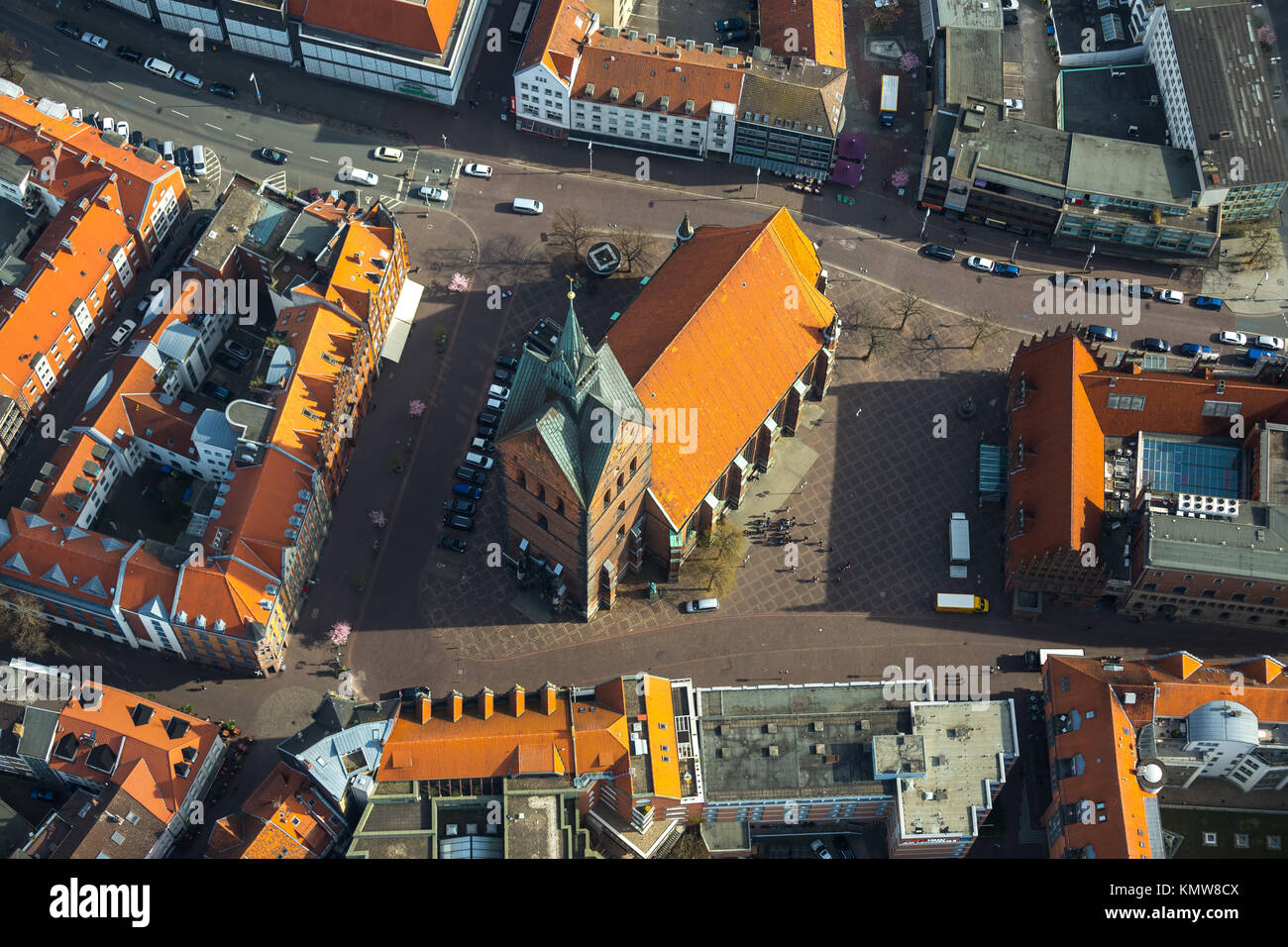 Marktkirche, Evangelica Luterana Chiesa di Mercato San Georgii et Jacobi, Chiesa Parrocchiale nella vecchia città di Hannover, Hanns-Lilje-Platz, Stadtmitte,, Hann Foto Stock