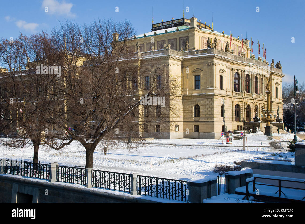 Rudolfinum, Alsovo nabrezi, Stare Mesto (UNESCO), Praha, Ceska republika / Rudolfinum, città vecchia, Praga, Repubblica Ceca Foto Stock