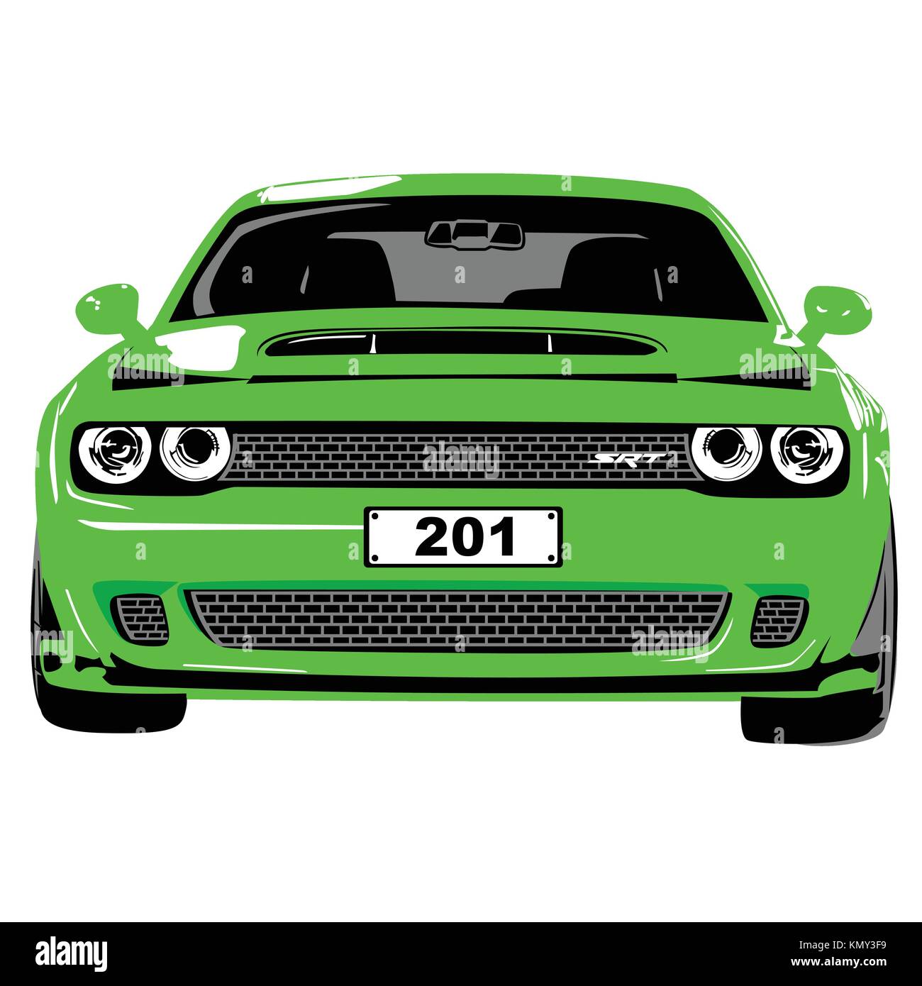 Dodge Challenger Illustrazione Vettoriale