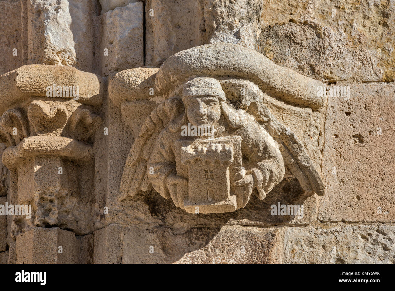 Dettaglio presso la Basilica romanica di San Gavino, 1080 in stile romanico, a Porto Torres, provincia di Sassari, Sardegna, Italia Foto Stock