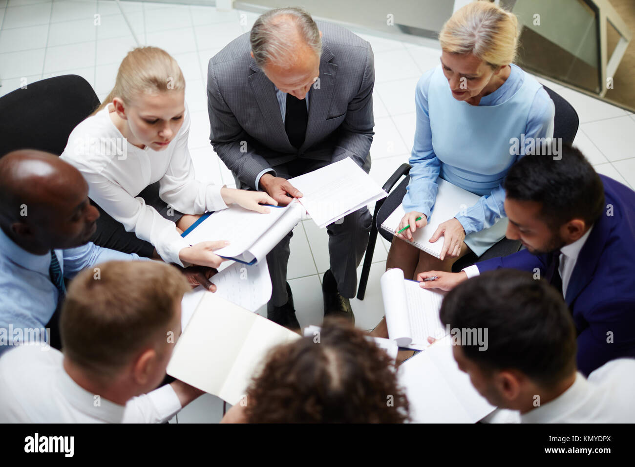 Sessione di report Foto Stock