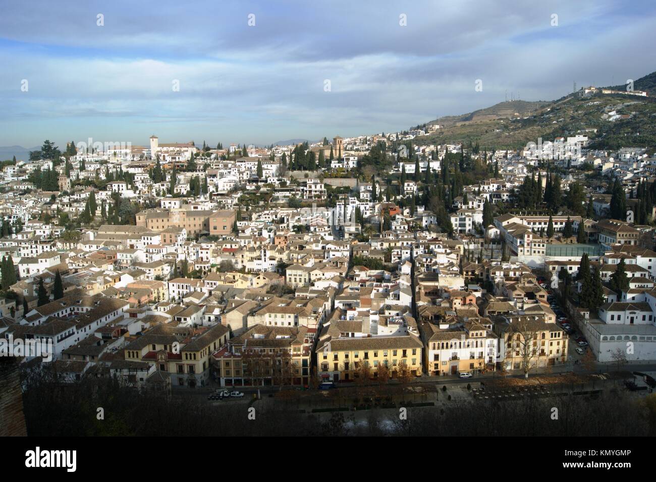 La città di Granada, Spagna Foto Stock
