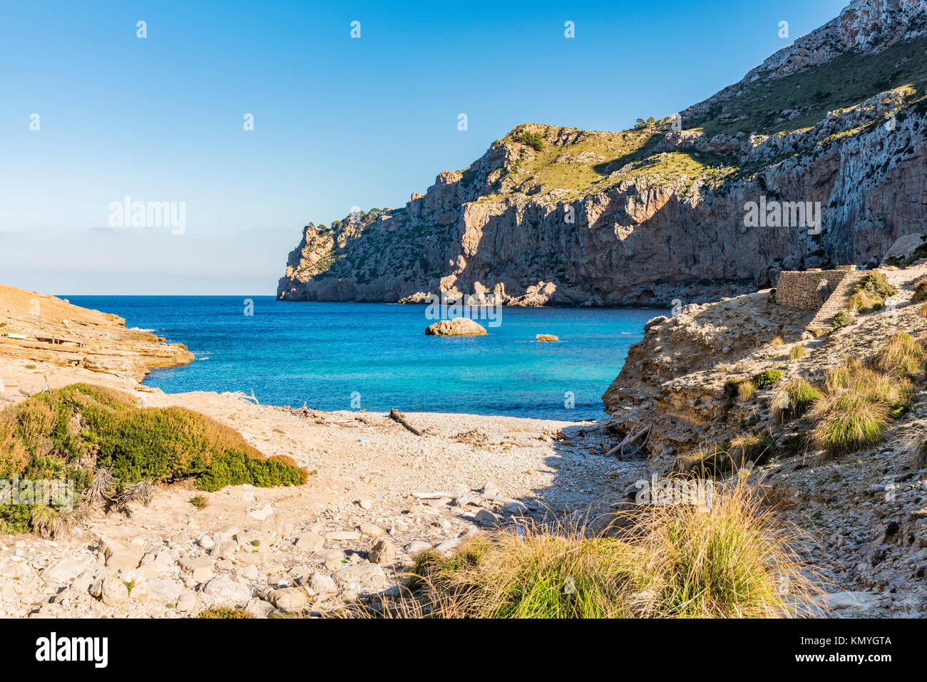 Cala Figuera, Cap de Formentor, Maiorca, isole Baleari, Spagna Foto Stock