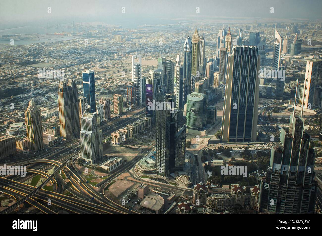 Dubai dal di sopra Foto Stock