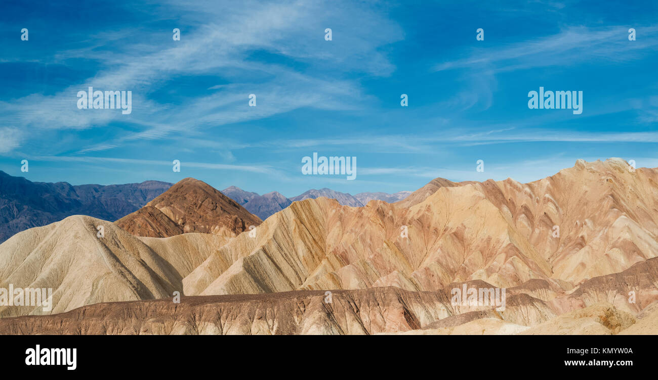 BADLANDS Death Valley California Foto Stock