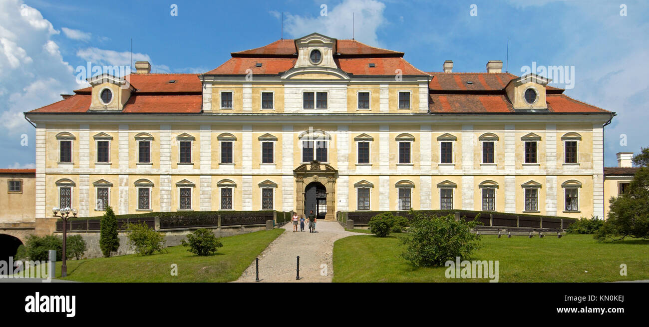 Tschechien, Ostböhmen, Rychnov, Reichenau: Das Schloss Foto Stock