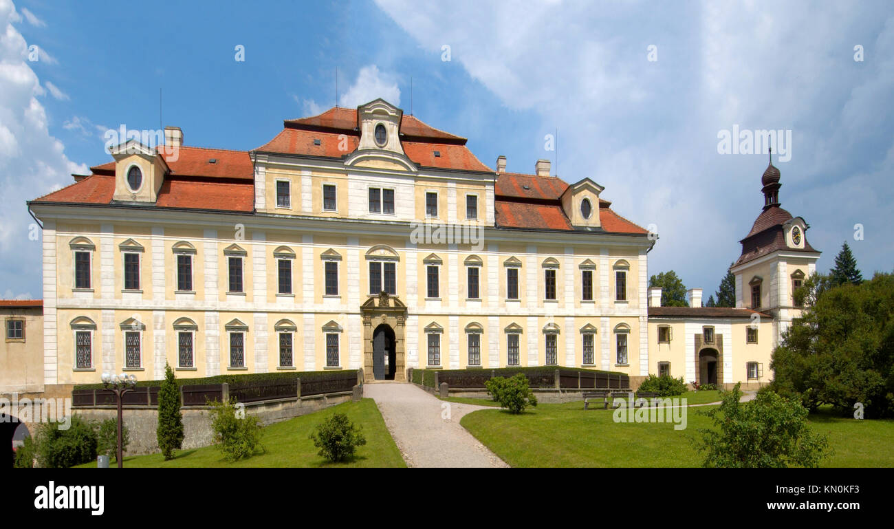 Tschechien, Ostböhmen, Rychnov, Reichenau: Das Schloss Foto Stock