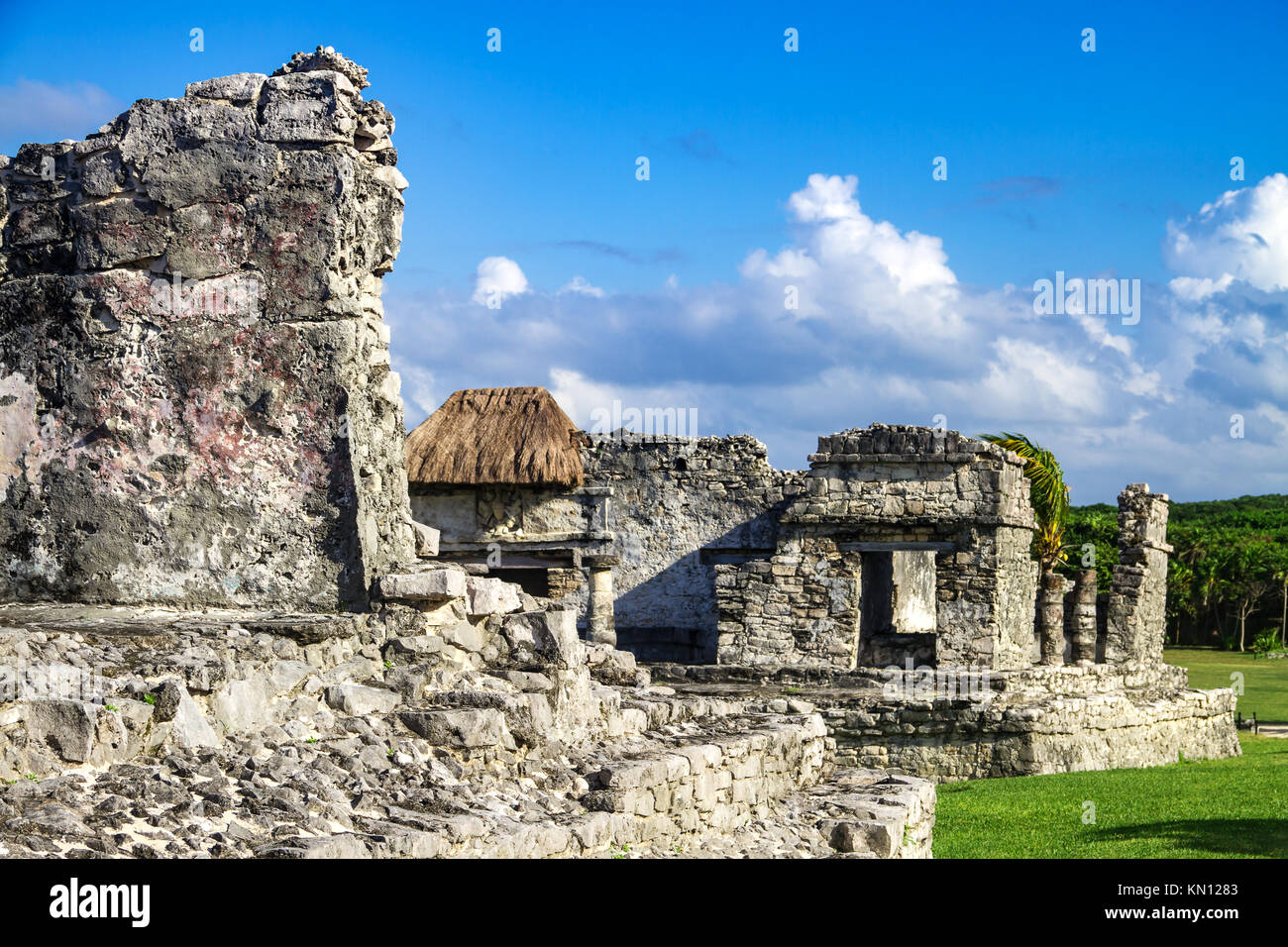 Rovine Maya - Tulum, la penisola dello Yucatan, Messico Foto Stock