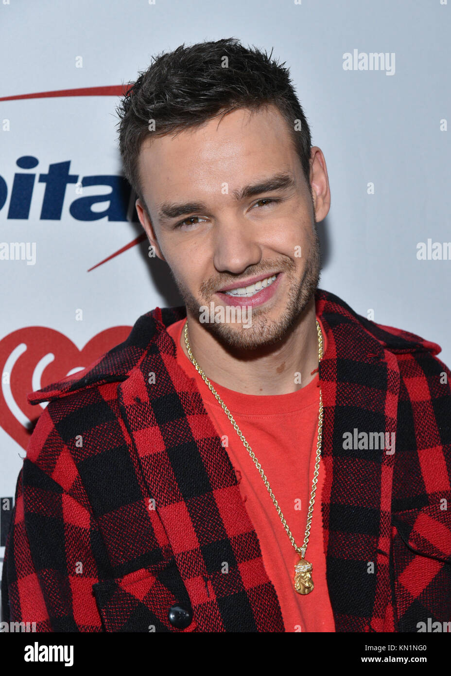 Liam Payne assiste la Z100's Jingle Ball 2017 press room su dicembre 8, 2017 a New York City. Foto Stock