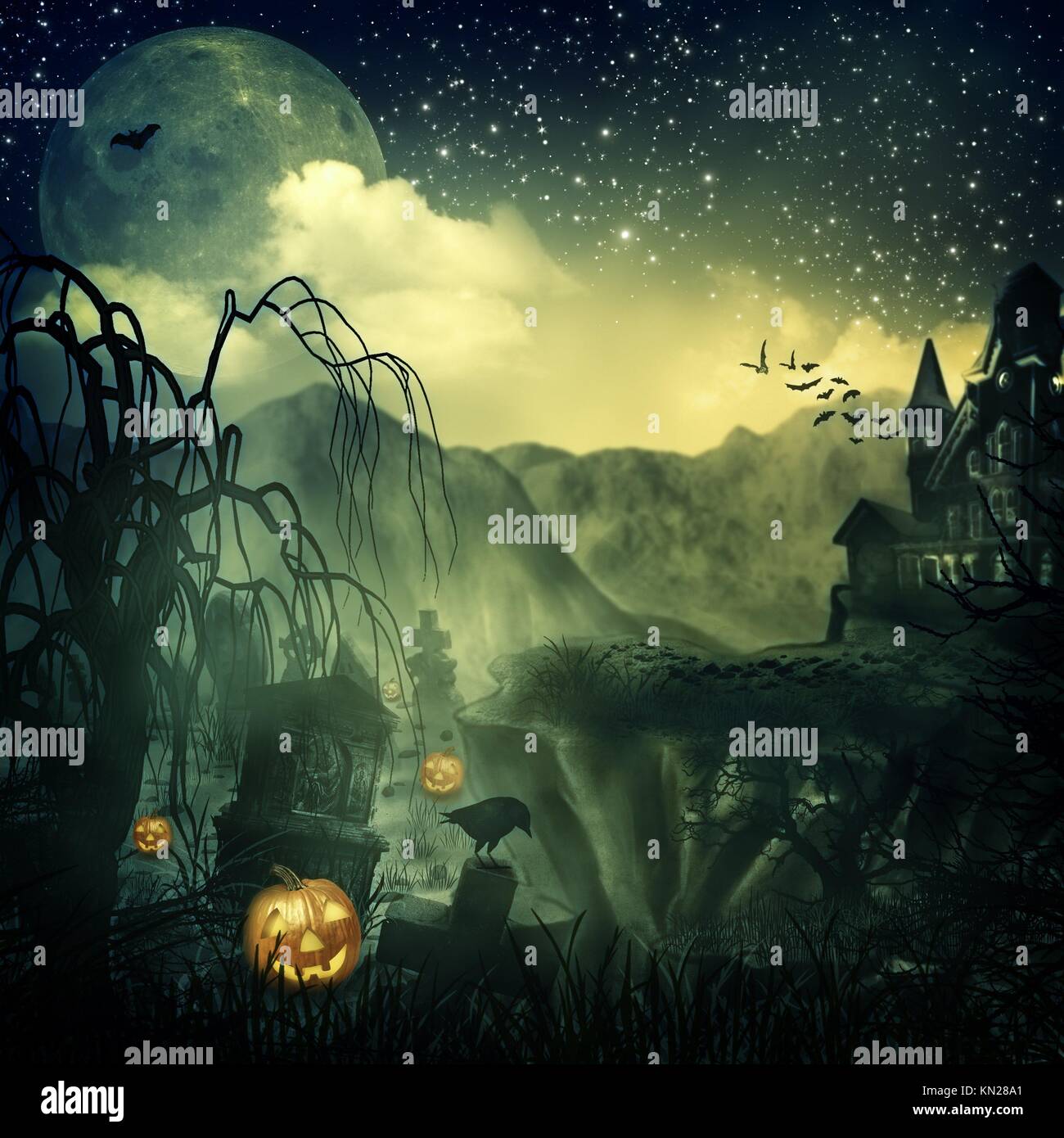 Il film spaventoso halloween astratti sfondi per il tuo design Foto stock -  Alamy