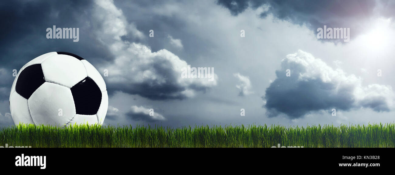 Calcio e calcetto banner per il tuo design Foto stock - Alamy