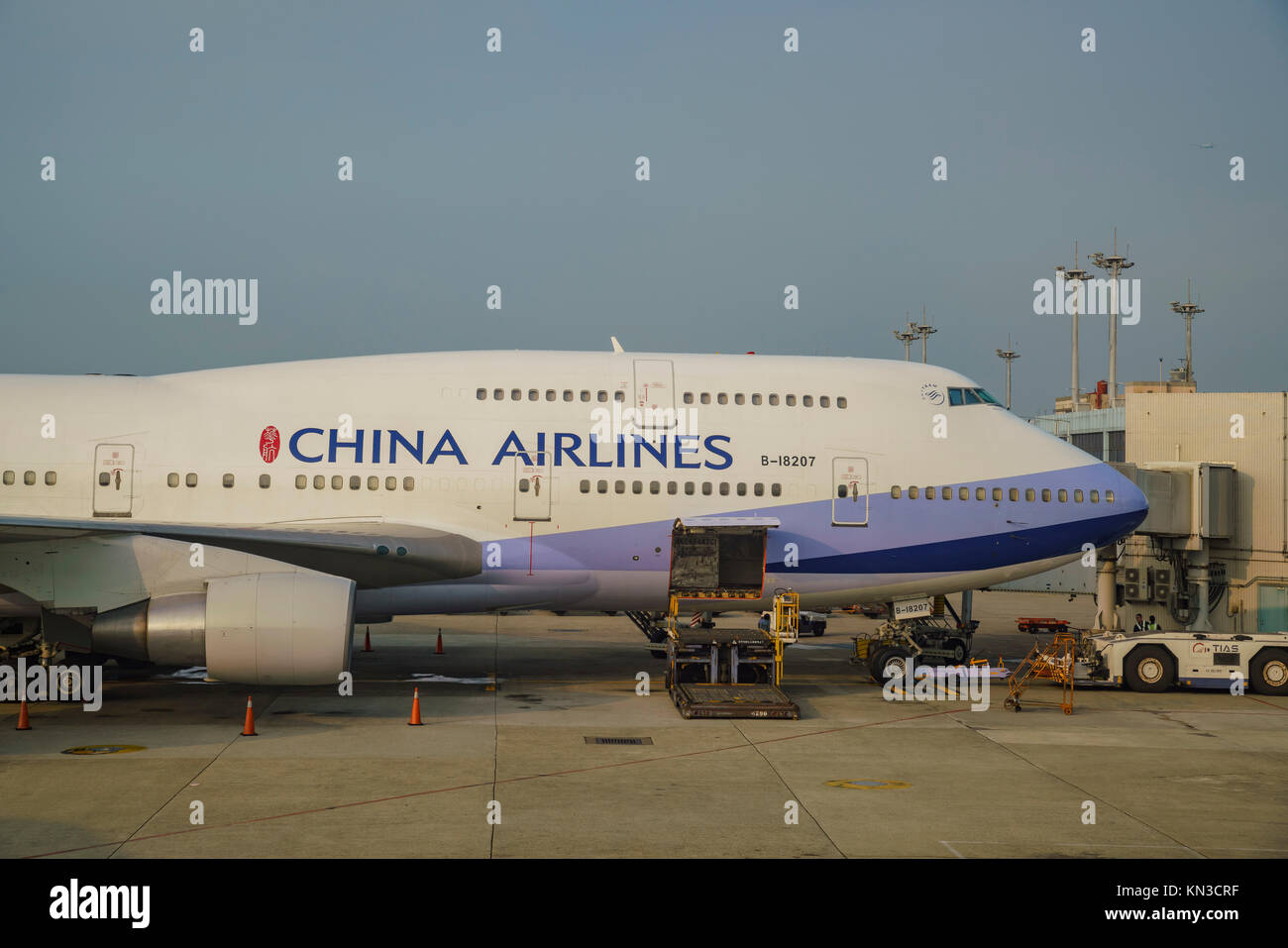 Taoyuan, ago 19: La China Airlines aereo il Ago 19, 2017 a Taoyuan, Taiwan Foto Stock