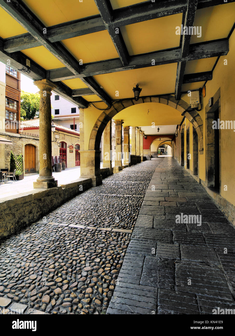 Aviles - piccola e bella città nella regione delle Asturie, northen Spagna. Foto Stock