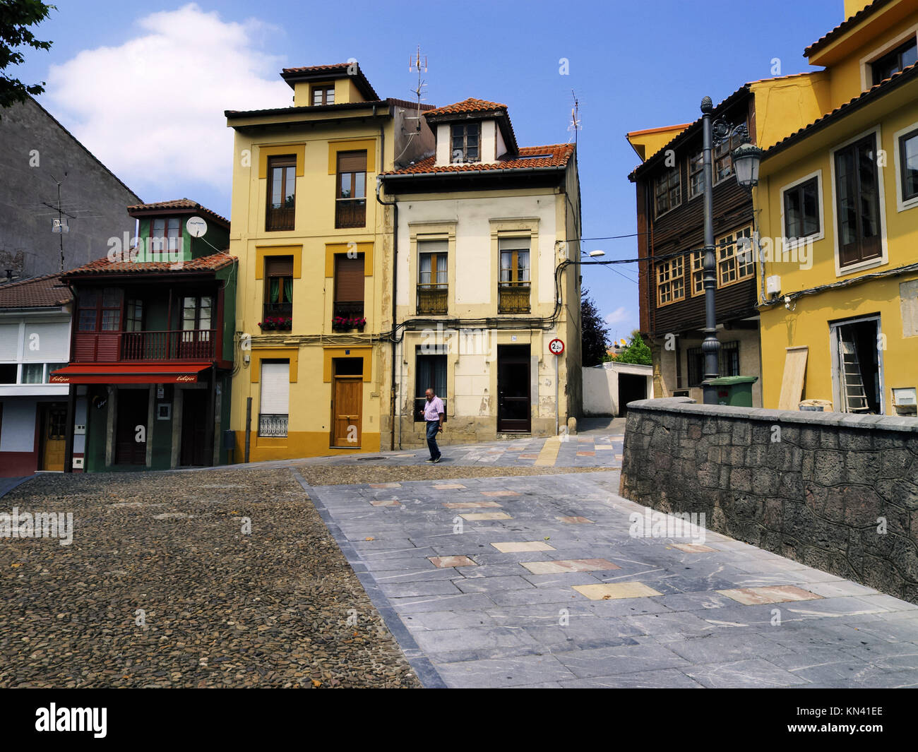 Aviles - piccola e bella città nella regione delle Asturie, northen Spagna. Foto Stock